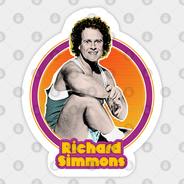 Richard Simmons // Retro Style Fan Artwork Sticker by DankFutura